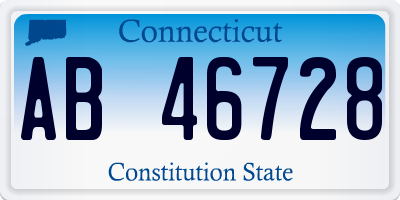 CT license plate AB46728