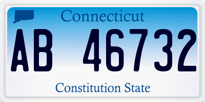CT license plate AB46732