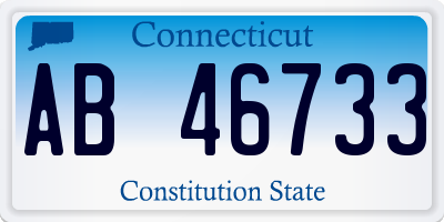 CT license plate AB46733
