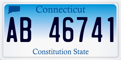 CT license plate AB46741