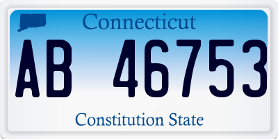 CT license plate AB46753