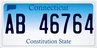 CT license plate AB46764