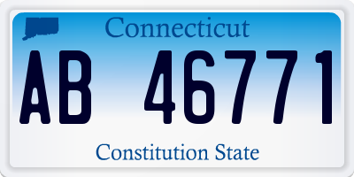 CT license plate AB46771