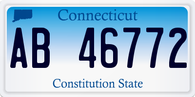 CT license plate AB46772