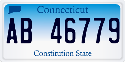 CT license plate AB46779