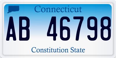 CT license plate AB46798