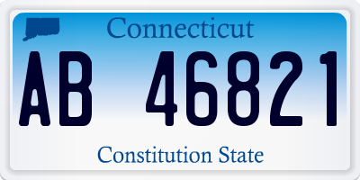 CT license plate AB46821