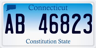 CT license plate AB46823