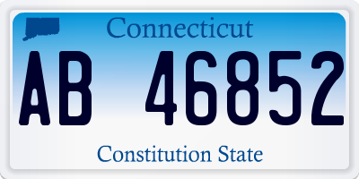 CT license plate AB46852