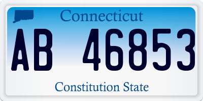 CT license plate AB46853