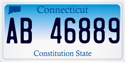 CT license plate AB46889