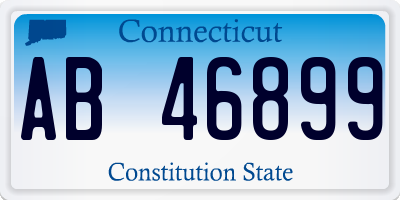 CT license plate AB46899