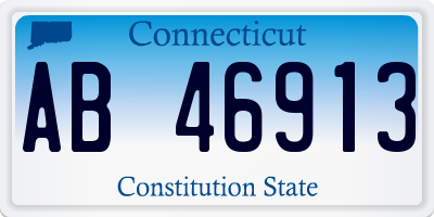 CT license plate AB46913