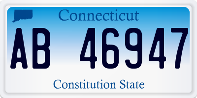 CT license plate AB46947