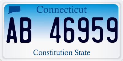 CT license plate AB46959