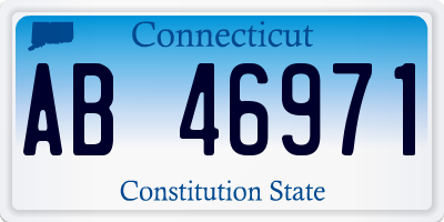 CT license plate AB46971