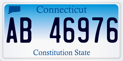 CT license plate AB46976