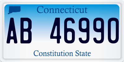 CT license plate AB46990