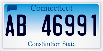 CT license plate AB46991