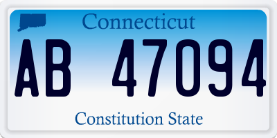 CT license plate AB47094