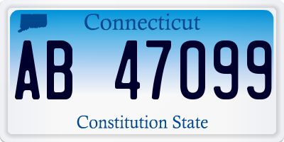 CT license plate AB47099