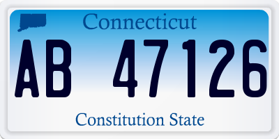 CT license plate AB47126