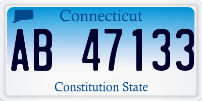 CT license plate AB47133