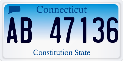 CT license plate AB47136