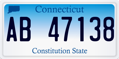 CT license plate AB47138
