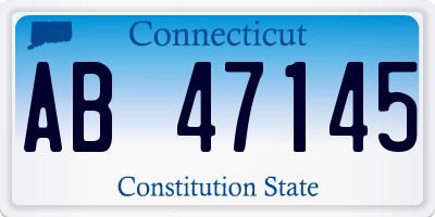 CT license plate AB47145