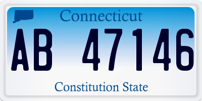 CT license plate AB47146