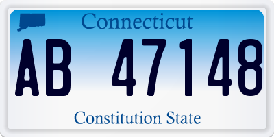 CT license plate AB47148