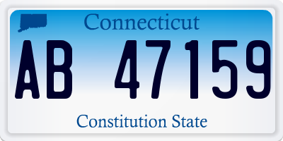 CT license plate AB47159