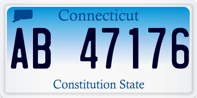 CT license plate AB47176