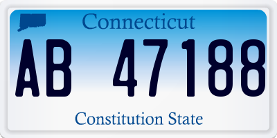 CT license plate AB47188