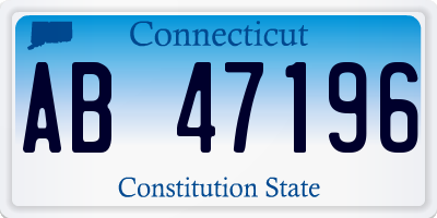 CT license plate AB47196