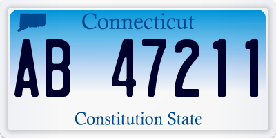 CT license plate AB47211