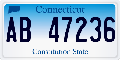 CT license plate AB47236