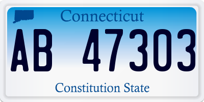 CT license plate AB47303