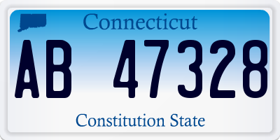 CT license plate AB47328