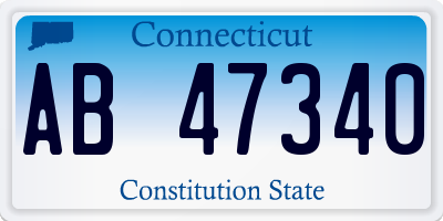 CT license plate AB47340