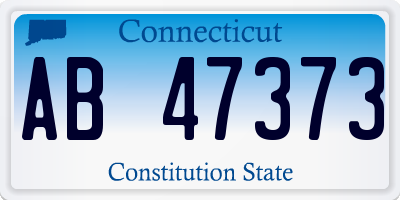 CT license plate AB47373