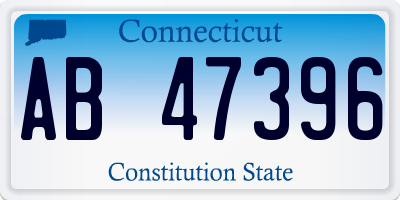 CT license plate AB47396