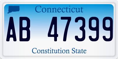 CT license plate AB47399