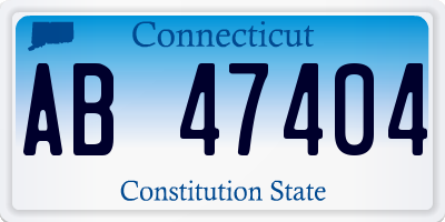 CT license plate AB47404