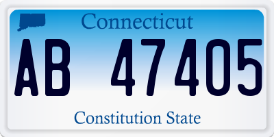 CT license plate AB47405