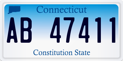 CT license plate AB47411