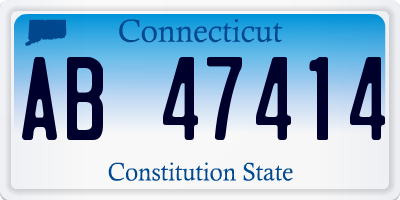 CT license plate AB47414