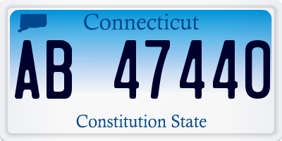 CT license plate AB47440