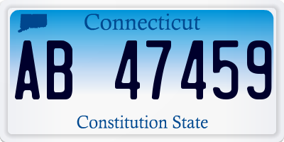 CT license plate AB47459